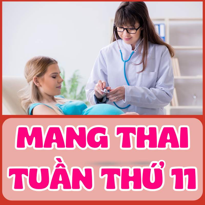 Mẹ bầu đi khám thai định kỳ tuần 11